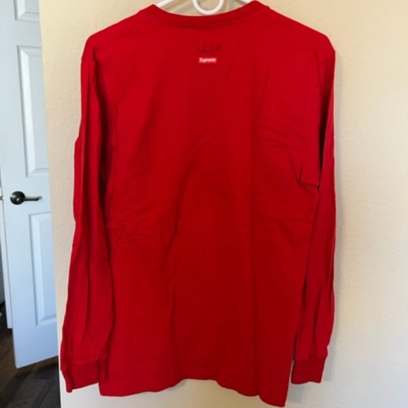 Supreme Mike Hill Snake Trap Long Sleeve Tee - Red - Picture 4 of 5